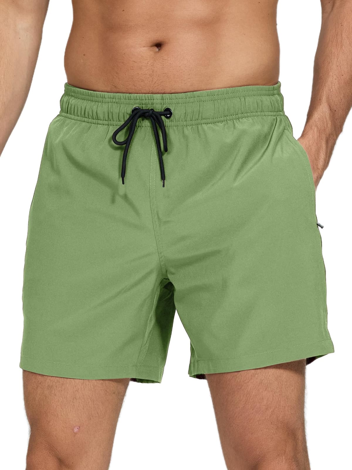 Bañador Hombre 2 en 1 Bañador de Secado Rápido con Forro de Malla y Cordón de Ajuste para Playa Bañador Casual Impermeable para Piscina Verano — view 20