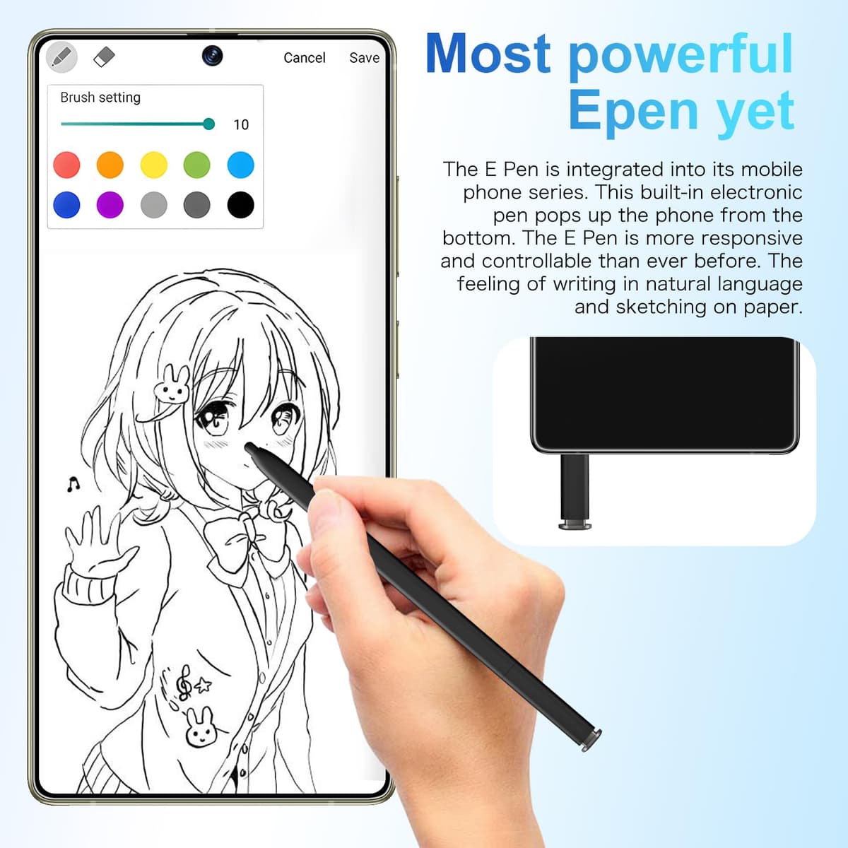 BVNA 2501 Smartphone Cell Phone 2501 (Black A) — view 5
