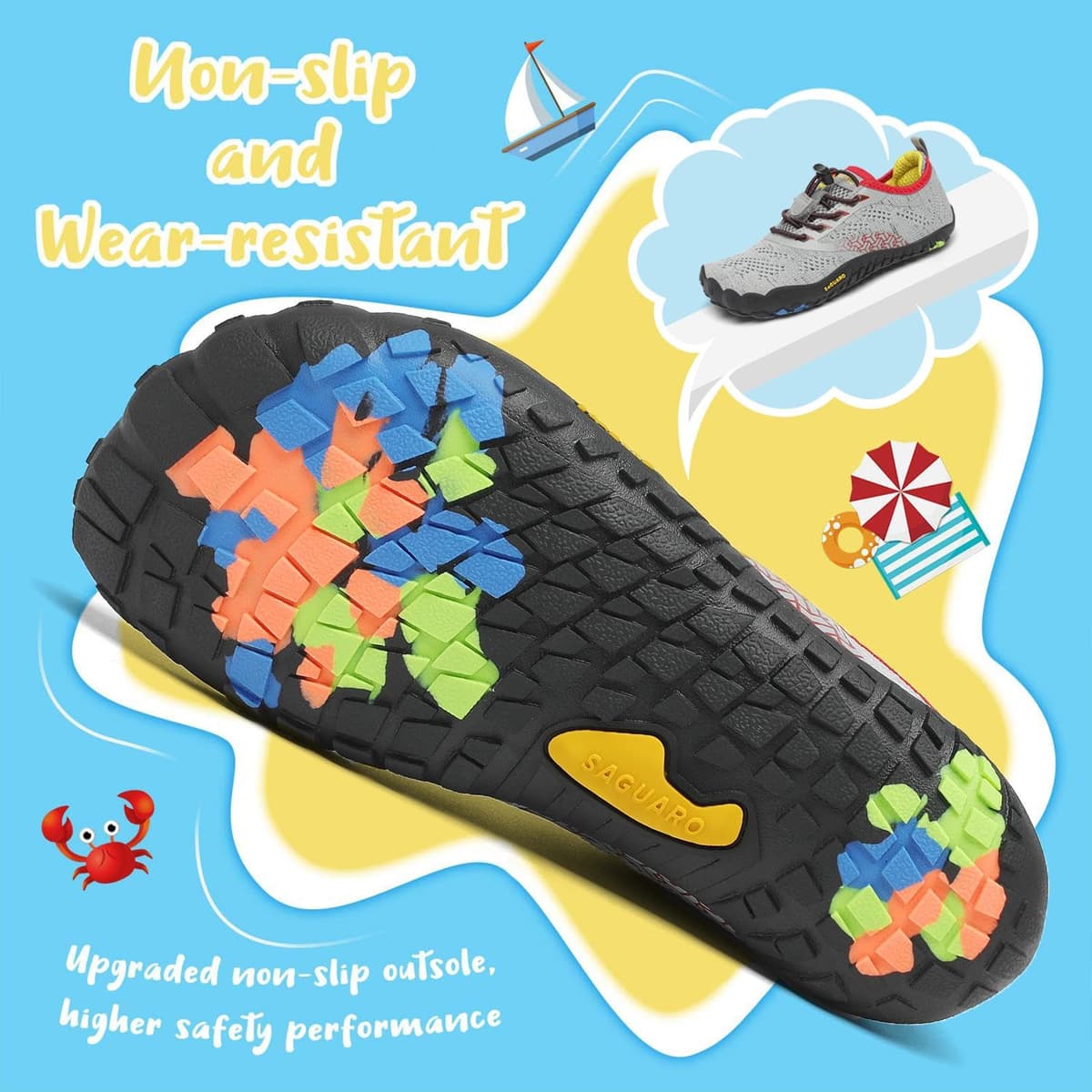 Saguaro Zapatos de Trail Niños Niñas Zapatos Deportivos Transpirable Antideslizante — view 5