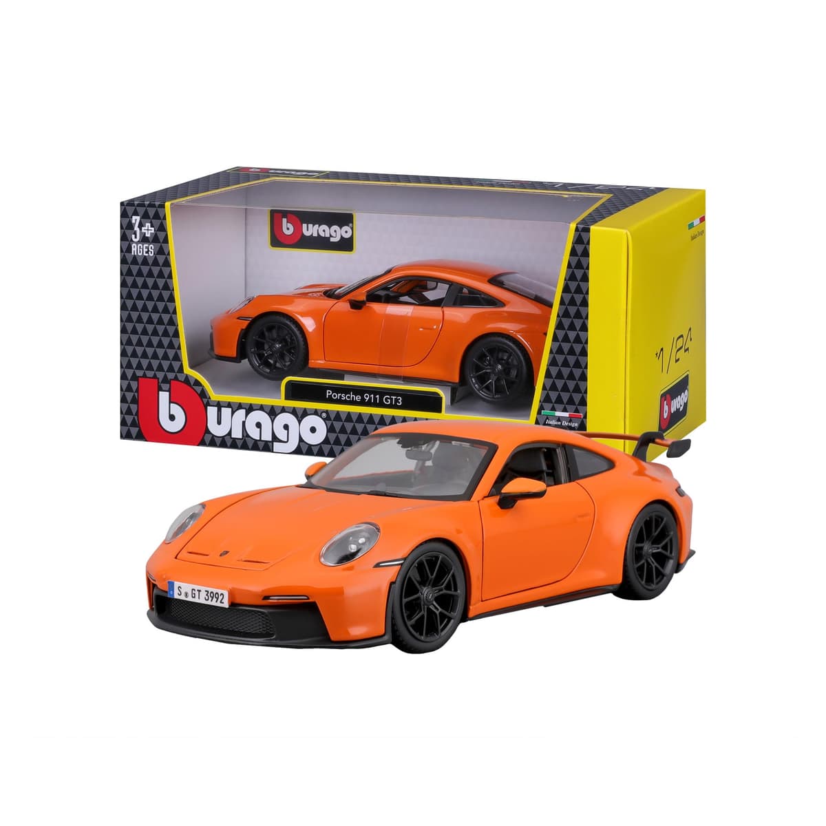 Bburago - Porsche 911 GT2 RS - Maqueta Realista de Coche a Escala 1:24, Licencia Oficial Porsche, Edad Recomendada 3+ años — view 9