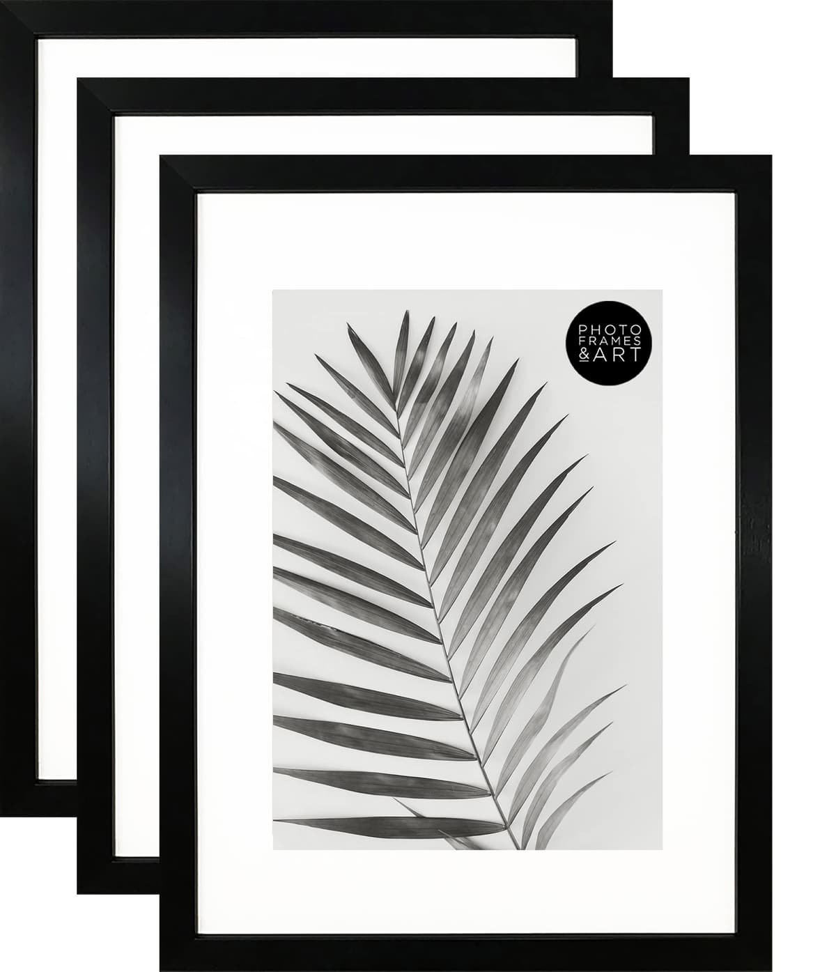 pf+a REAL GLASS A3 Black Frame Glass - PREMIUM A3 Picture Frame Black - Oxford A3 Print Portrait and Landscape Display — view 10