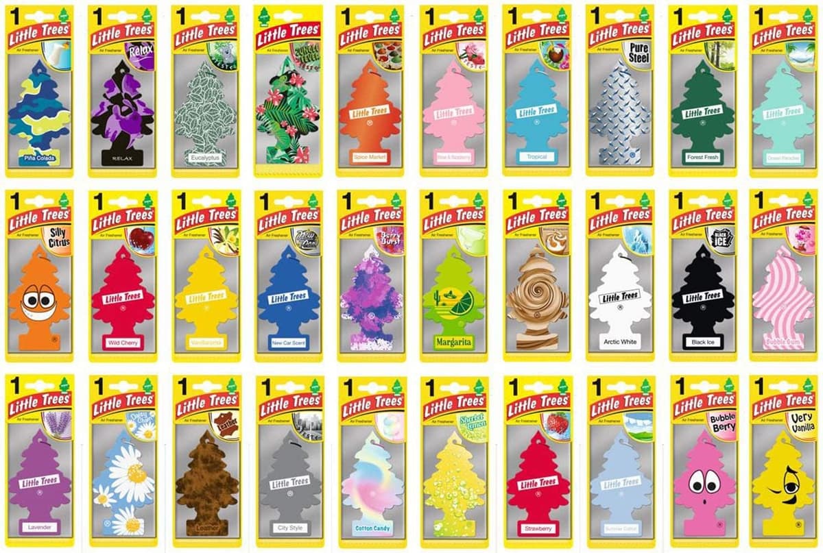 Little Trees Air Freshener Tree MTZ02 New Car Fragrance For Car Home Boat Caravan - Six Pack, Blue — view 7