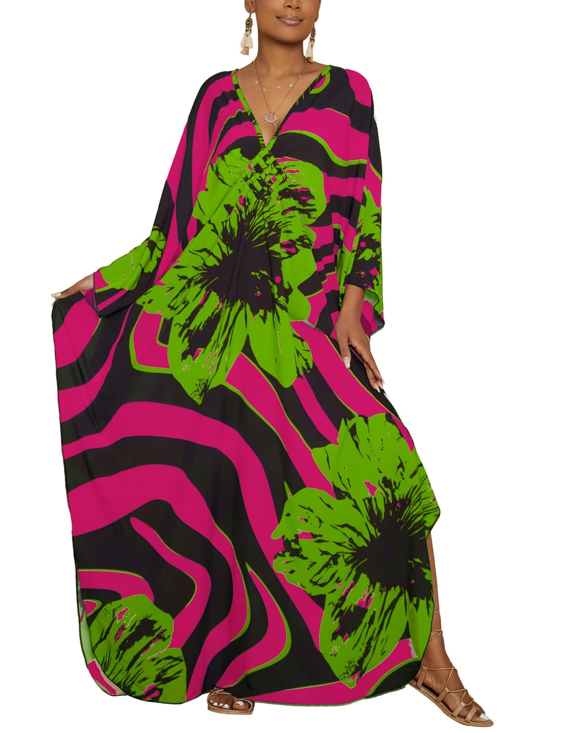 Bsubseach Bikini Bohemio para Mujer para bañador Kimono cárdigan — view 46