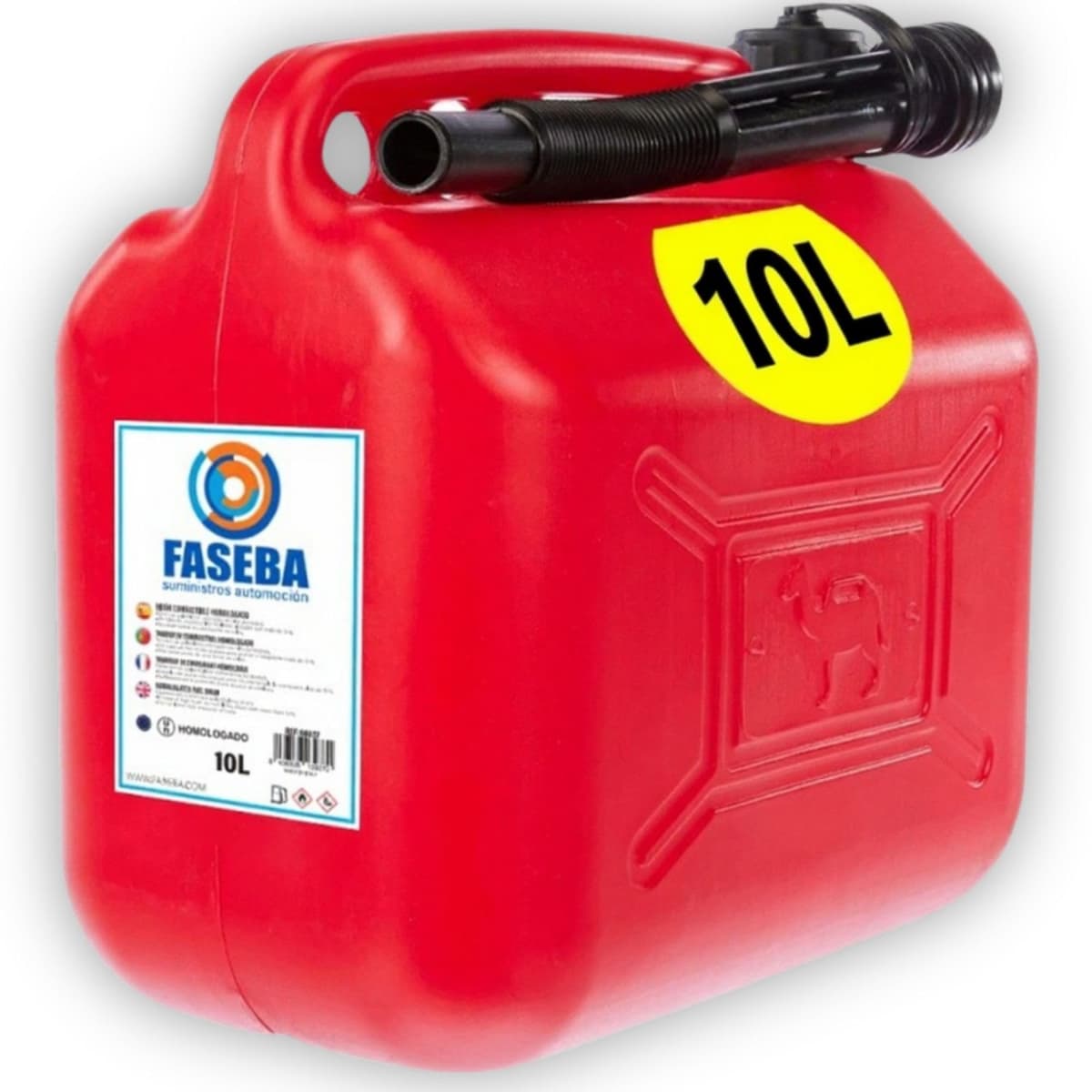 20L Petrol Canister – With Flexible Spout Funnel to Prevent Spills – With Level Visor for Easy Visibility – With Official Approval – Made of Durable and Resistant HDPE Plastic — view 7
