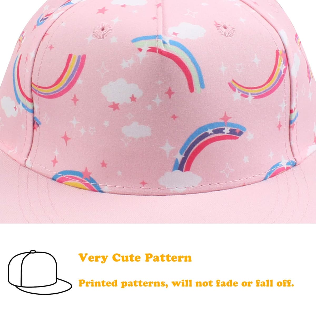 Pesaat Summer Baby Baseball Caps Toddler Sun Hat for Boys Girls Adjustable Kids Trucker Hats — view 4