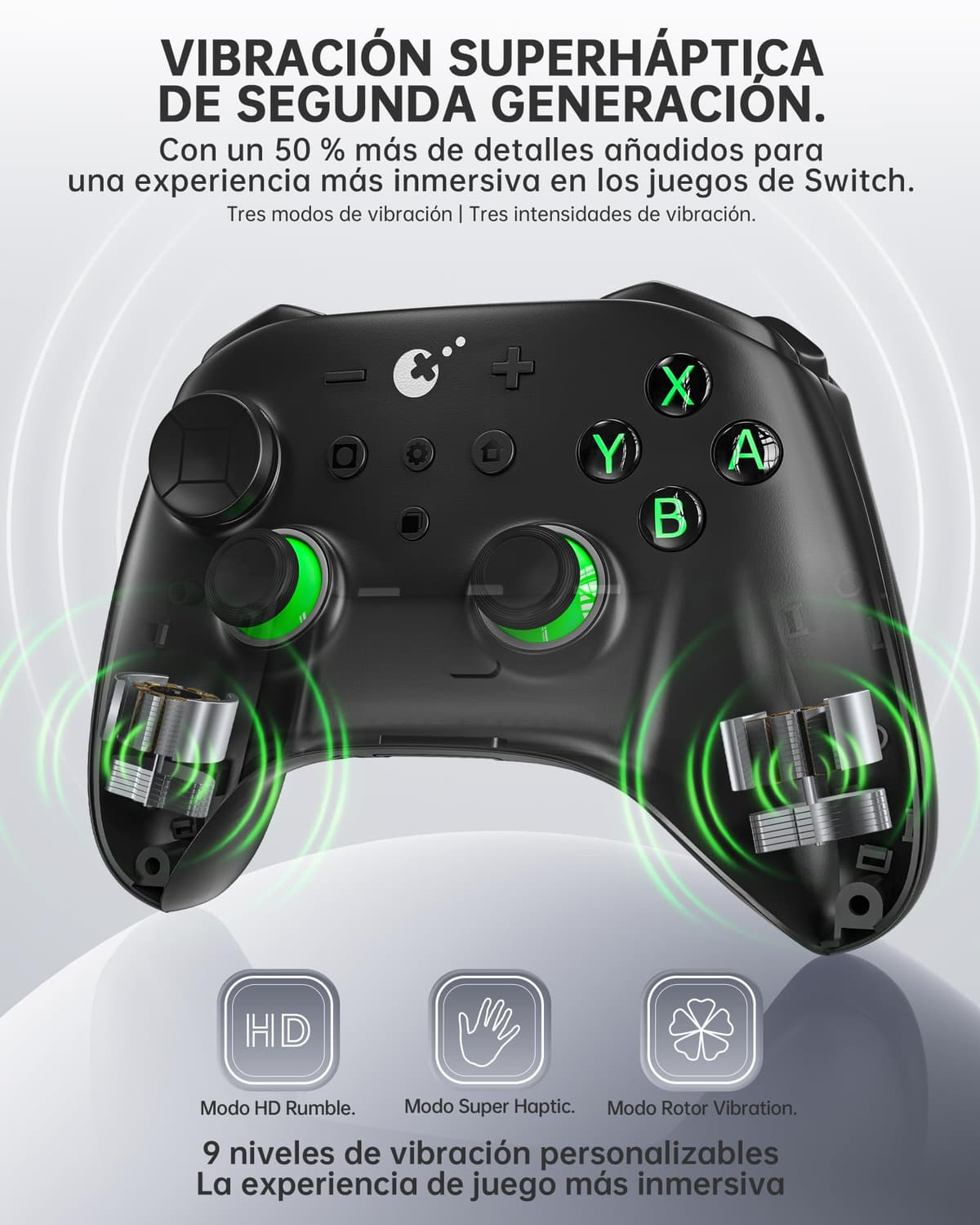 GuliKit TT PRO Mando Inalámbrico para PC, Android, iOS, Switch 1/2, Joystick TMR, con Batería de 950 mAh, Función de Activación y 4 Botones Metálicos Extraíbles en la Parte Trasera, Negro — view 5