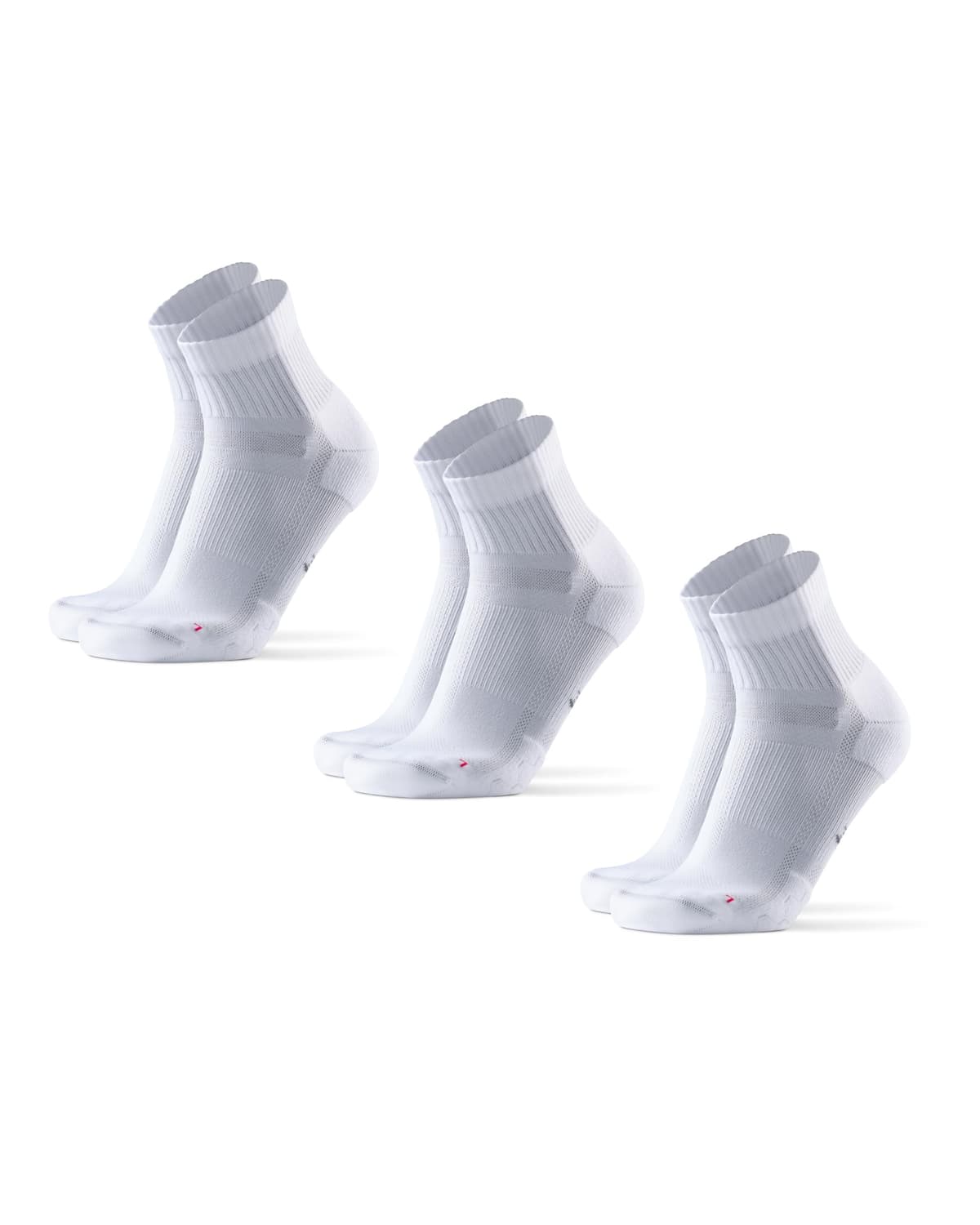 DANISH ENDURANCE Cushioned Running Socks for Long Distances, Anti-Blister & Sweat Wicking, Quarter Length, for Men & Women, Unisex, 3 or 5 Pack