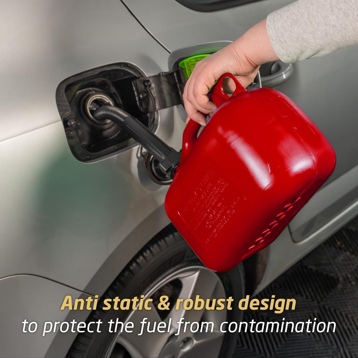 CarPlan TPH005 5L Fuel Can, Unleaded Petrol (Green) — view 9