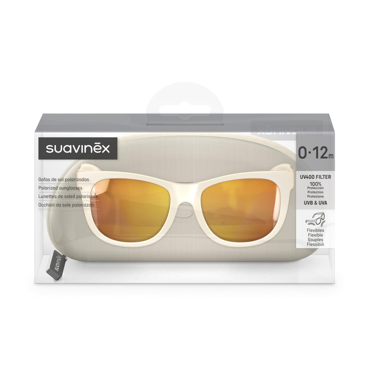 Suavinex, Gafas de Sol para Bebés de 0 a 12 Meses, Polarizadas, con Filtro UV 400, Cat. 3, 100% Protección Rayos UVA y UVB, con Funda Incluida, Muy Flexibles y Ligeras — view 3