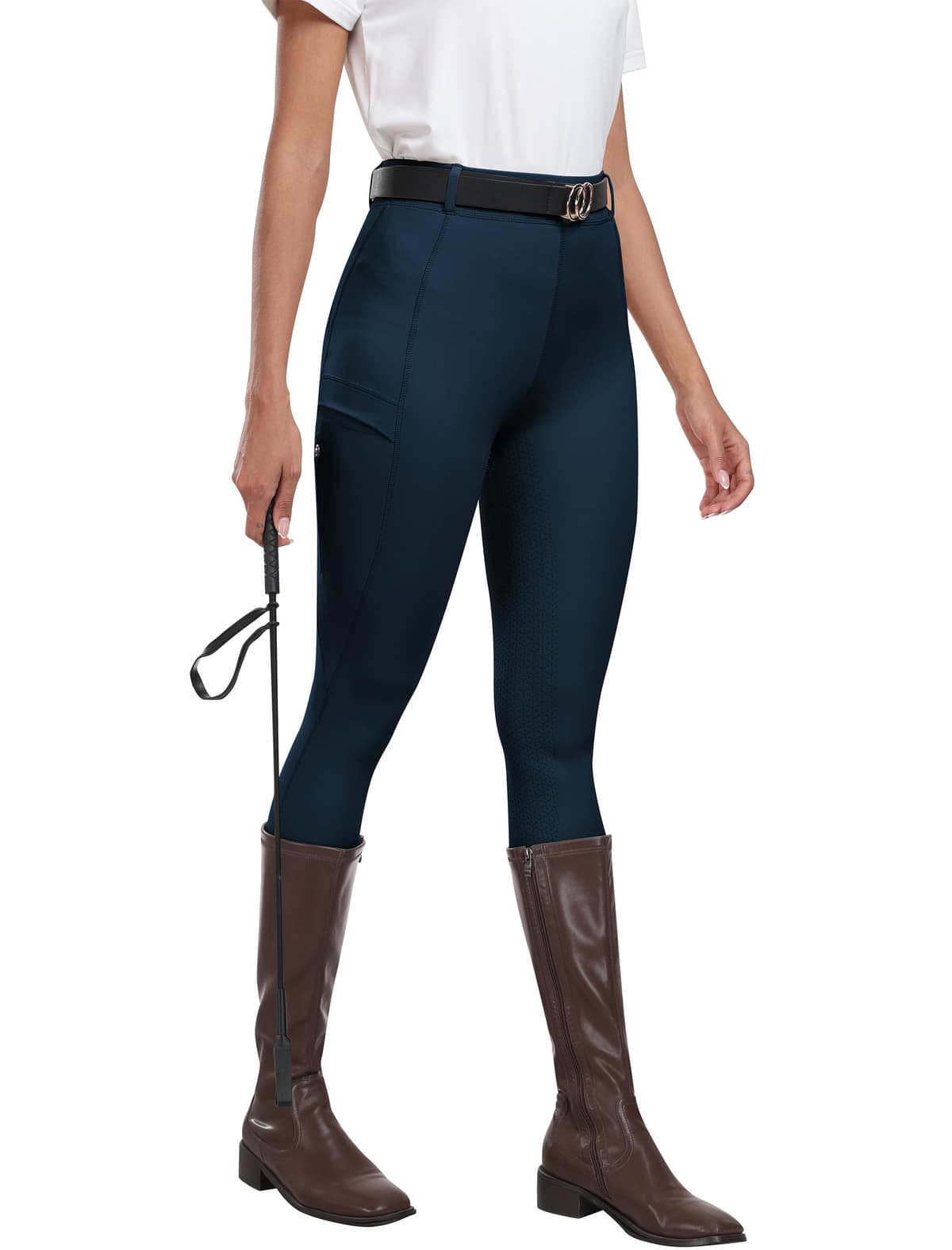 MoFiz Pantalones Hipica Mujer Pantalones Ecuestres Silicon Full Seat Mallas Equitacion Pantalones para Verano — view 5