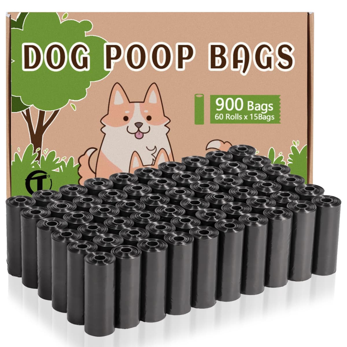 AiTodos® 600PCS Bolsas Caca Perro, Verde - Bolsas Excrementos Perros - Adecuado Salir de Casa, 31 * 22CM, Polietileno-Material, Portátil (40 Rollos, 15 por Rollo) -Poop Bags — view 8