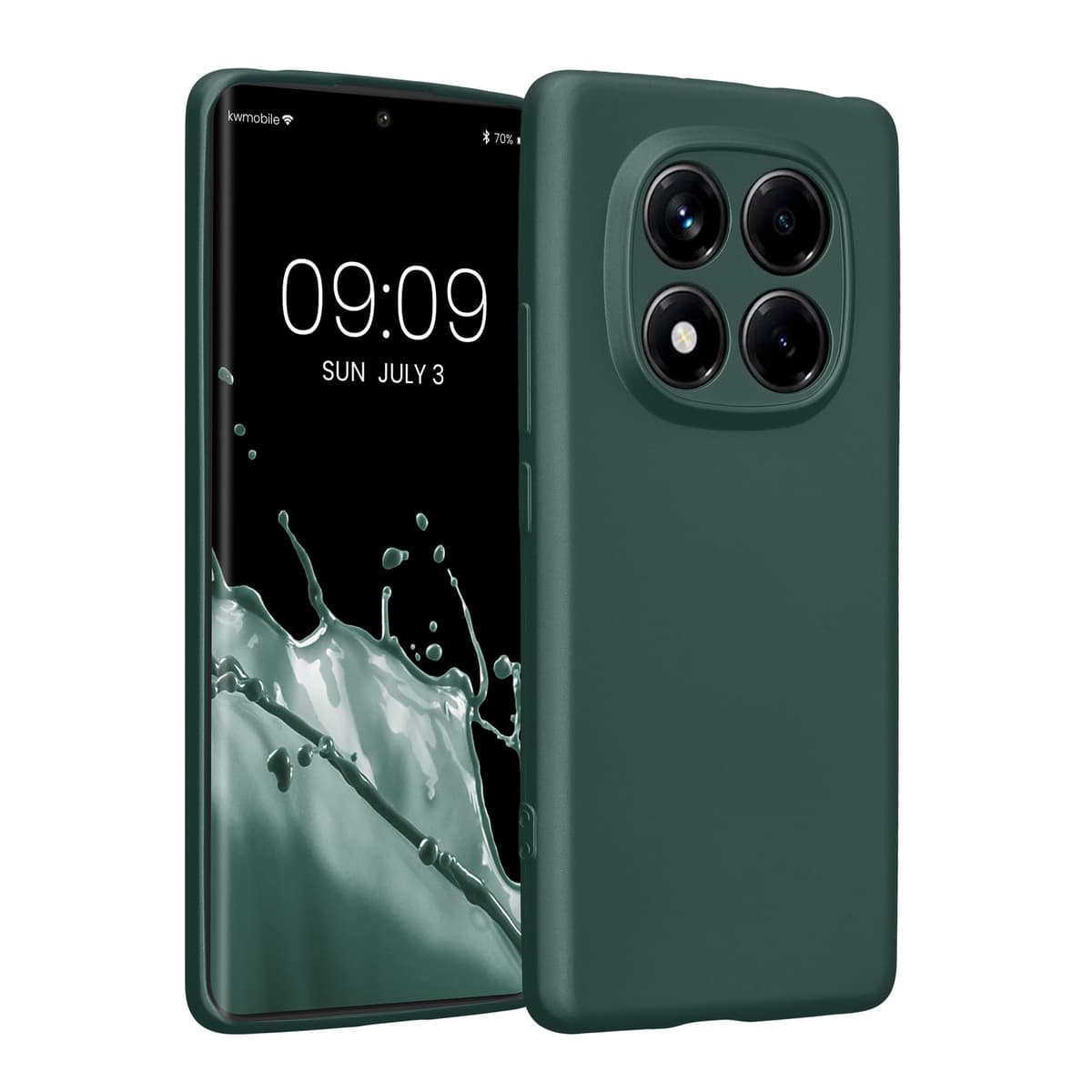 kwmobile Carcasa Compatible con Xiaomi Redmi Note 14 Pro 5G / Poco X7 Funda - Funda Ultrafina de TPU con Bordes elevados - Lavanda Metalizado — view 363