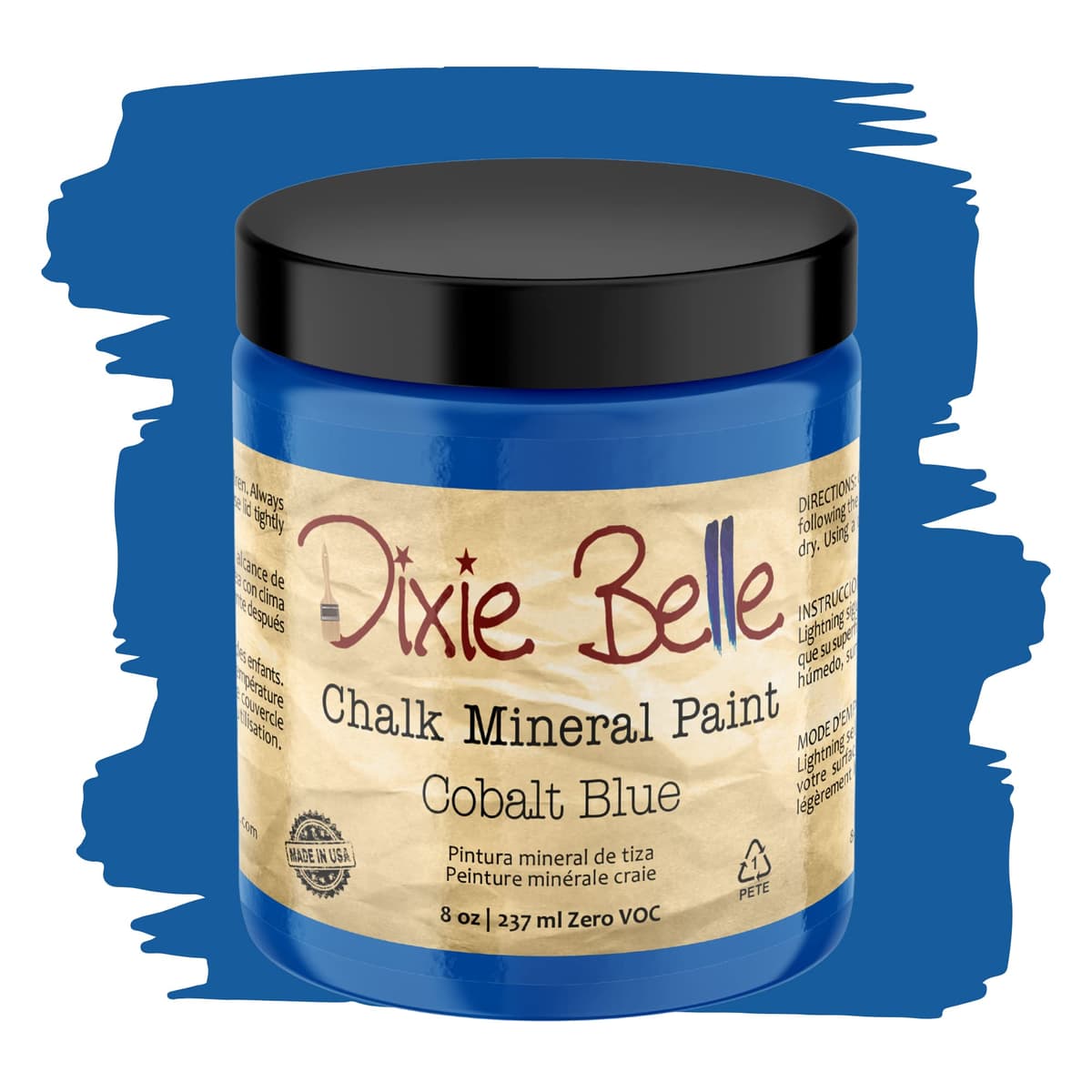 Dixie Belle Paint Company Chalk Finish Furniture Paint - Caviar (32oz) - Matte Black Chic Chalk Mineral DIY Furniture Paint — view 341
