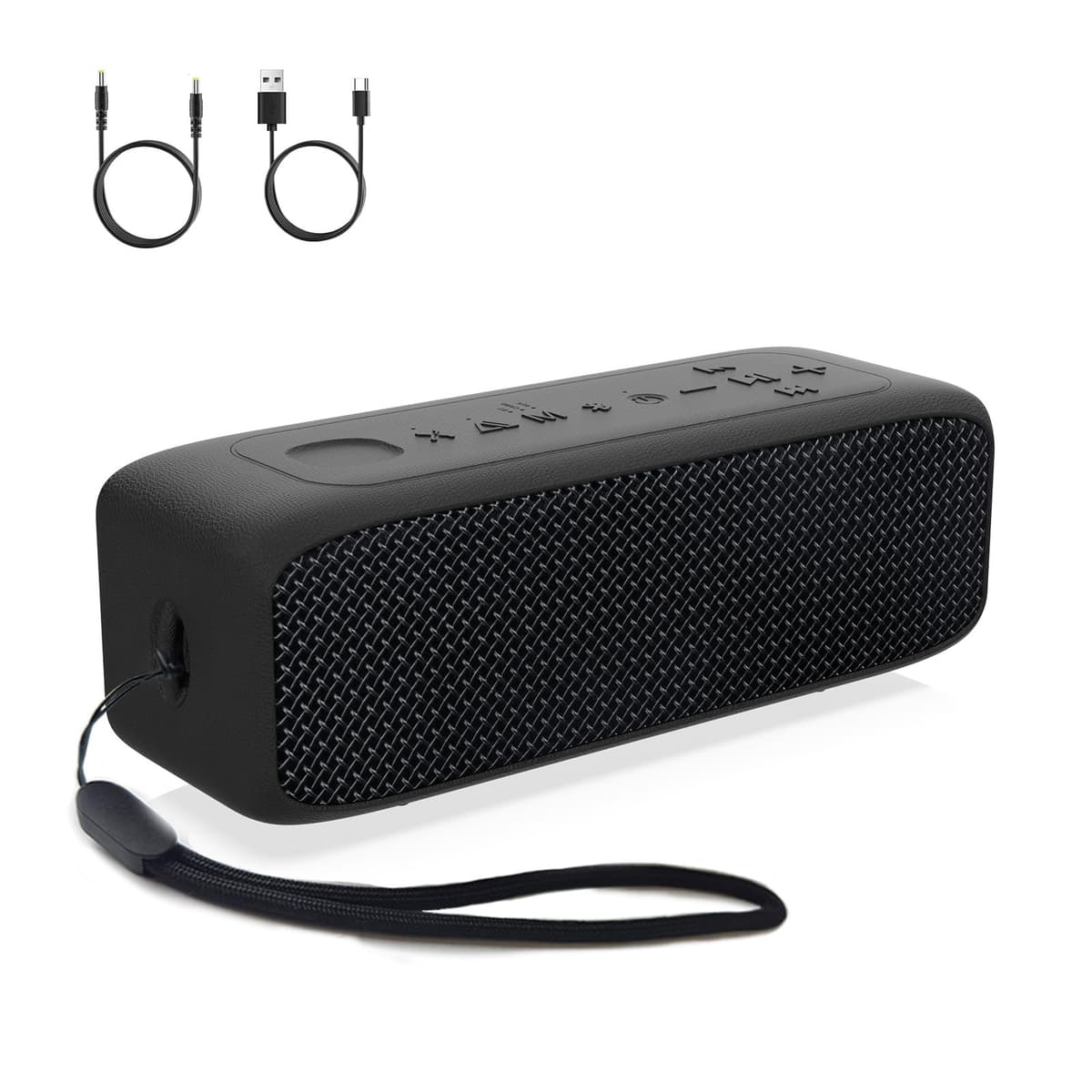JUOVI Altavoz Bluetooth Portátil 20W, Altavoz Potente IP68 Impermeable con 24H de Música, Bluetooth 6.0, Altavoces Bluetooth Estéreo TWS, Compatible con Tarjeta TF y AUX, para Exterior, Casa y Viajes