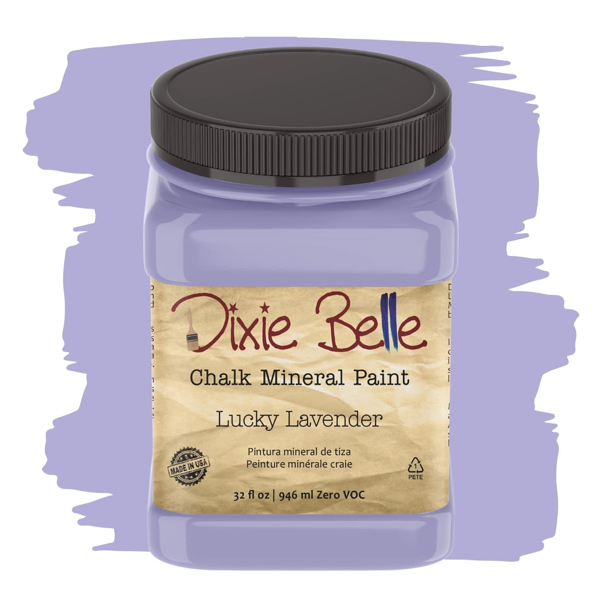 Dixie Belle Paint Company Chalk Finish Furniture Paint - Caviar (32oz) - Matte Black Chic Chalk Mineral DIY Furniture Paint — view 212