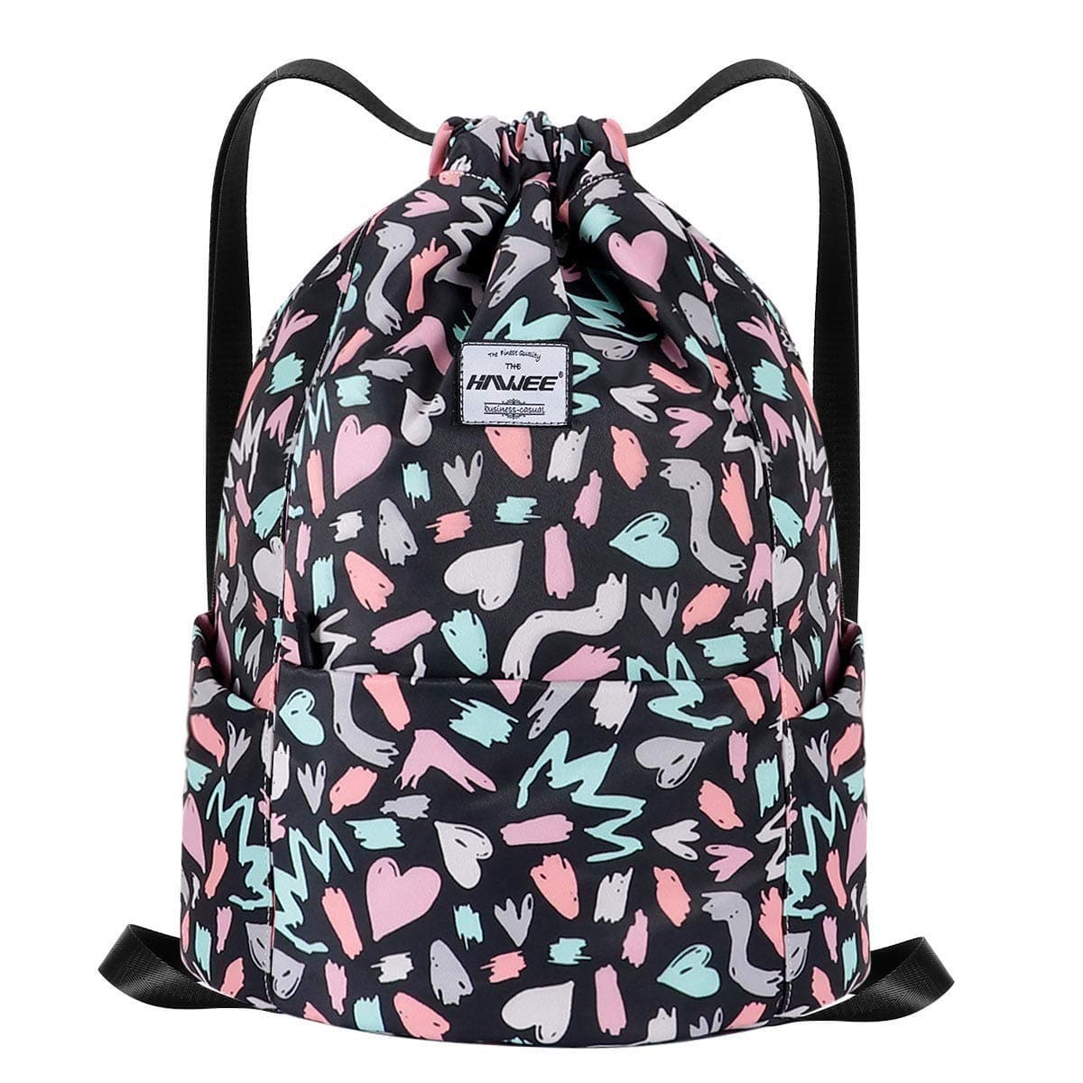 Impermeable Casual Mochila con Cordón Grande Deporte Bolso de Gimnasia Mochila de Cuerda Unisex para Mujer Hombre Vida Cotidiana Aire Libre Yoga Escuela Playa Nadar