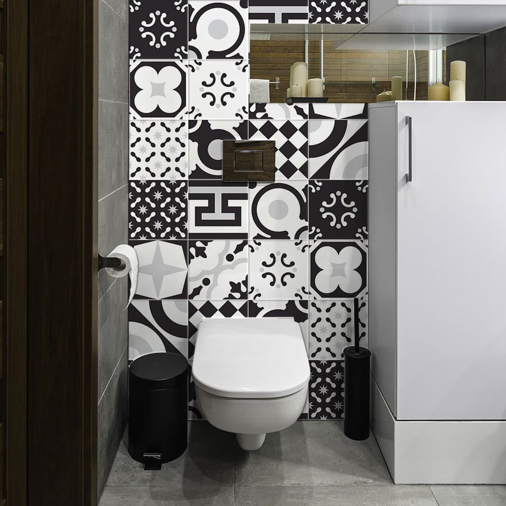 RE-COVERTILES - Pegatinas Azulejos Cocina y Baño Stickers de PVC Impermeables Antiarañazos Decoración de Pared Baldosas Peel and Stick - Modelo 24 Pzas 10x10 cm PS00179 Made in Italy — view 61