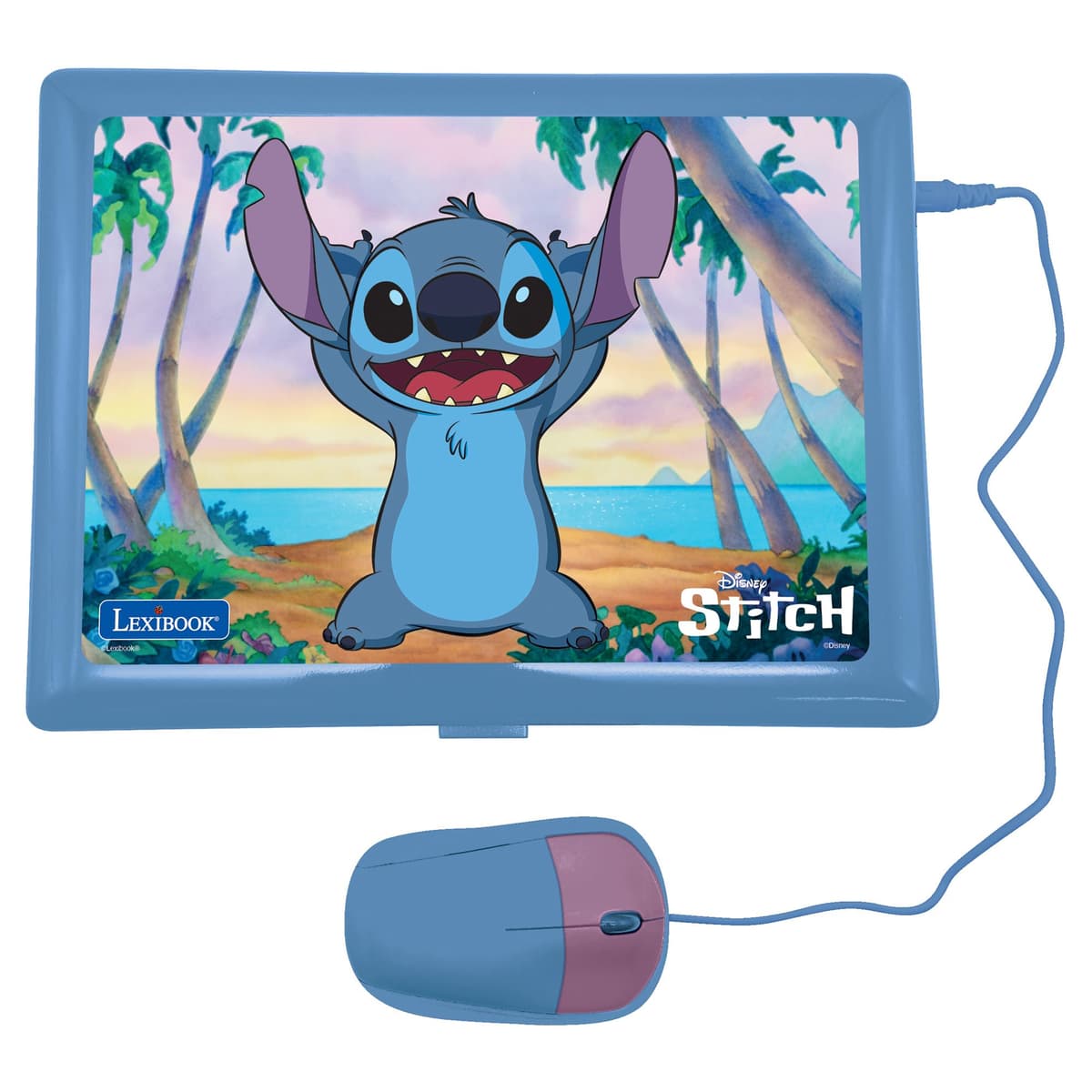 Lexibook, Disney Stitch, Ordenador Educativo bilingüe en inglés/español, 124 Actividades de lenguaje, Escritura, matemáticas, lógica, música y Juegos, para niños y niñas, JC598Di2 — view 2