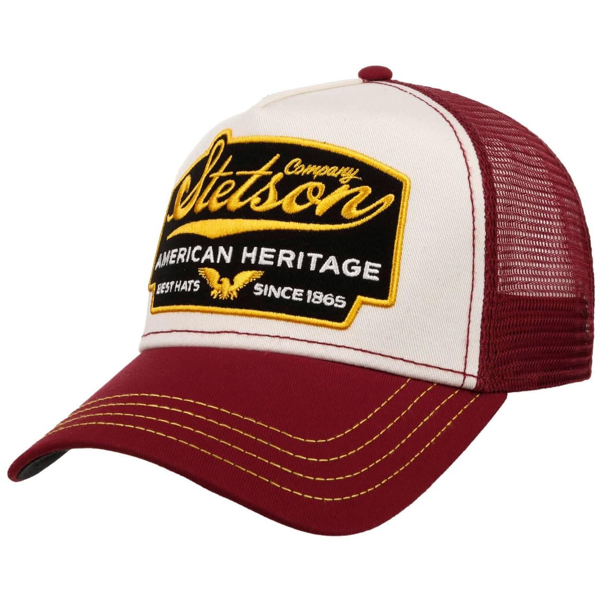 Stetson Gorra de Camionero Patrulla para Hombre/Mujer, Gorra de béisbol de algodón, tamaño Ajustable, Gorra con Inserto de Malla, Gorra de Camionero para Invierno/Verano, Gorra Curvada — view 19