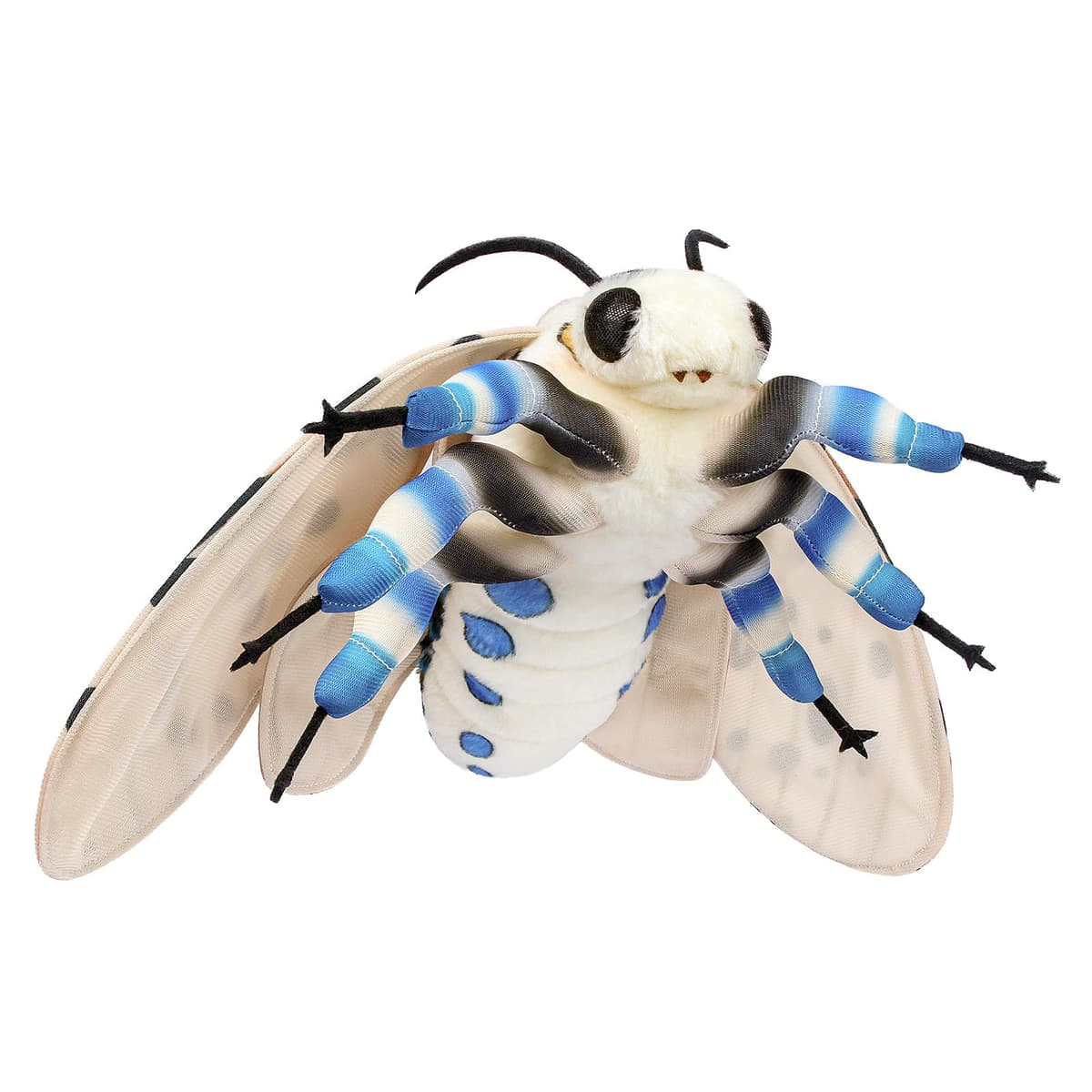 lilizzhoumax Simulation Leopard Moth Plush Toy 10.62inch Soft Realistic Leopard Moth Stuffed Animal Plush Toy for Kids Insect lovers Boys and Girls Gifts Home Decoration — view 2