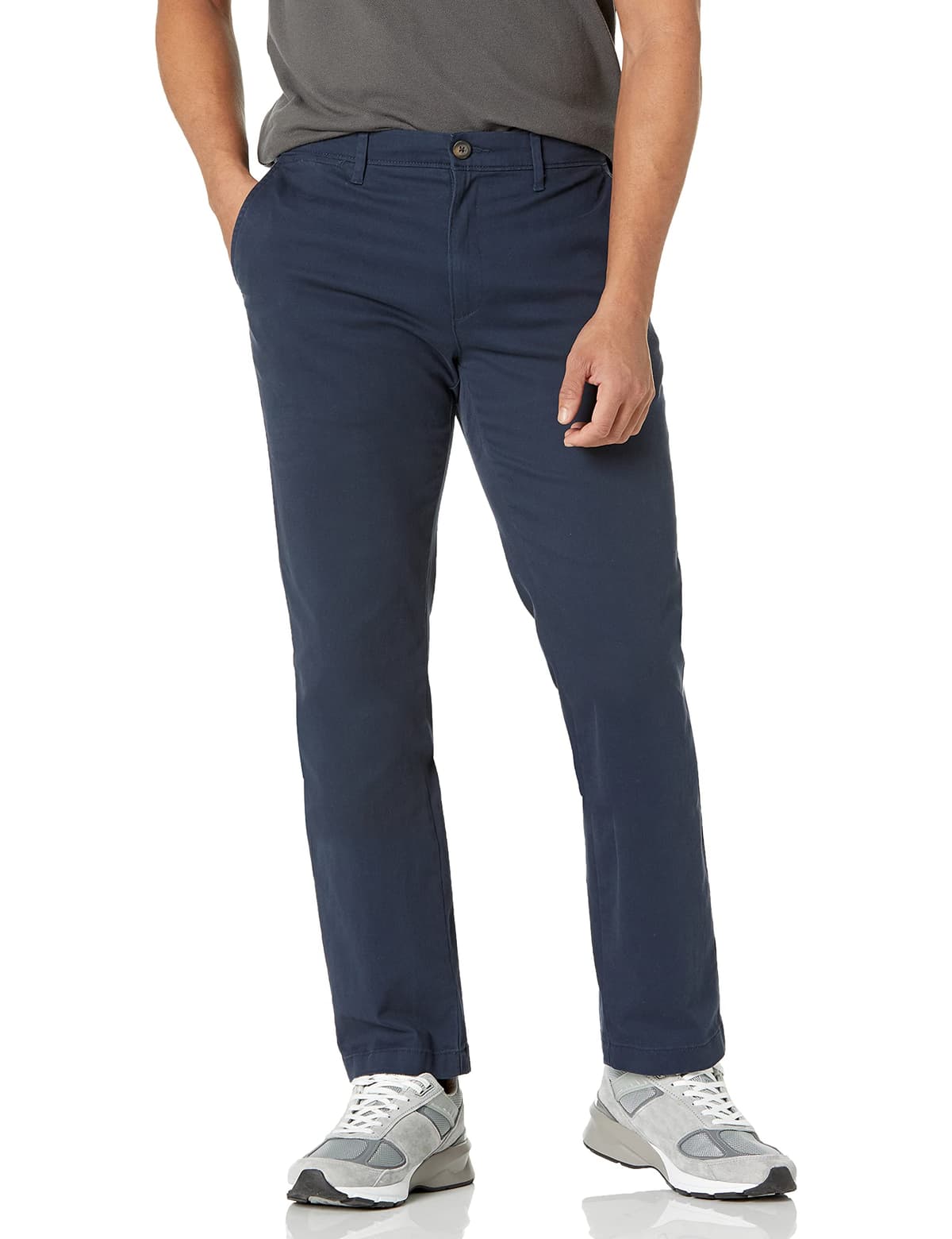Amazon Essentials Pantalones Informales de Estilo Chino, Elásticos y de Corte Ajustado Hombre