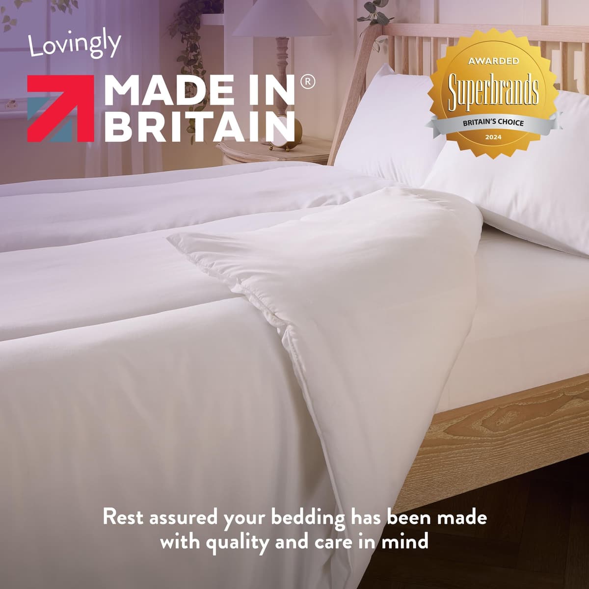 Slumberdown Cosy Nights Double Duvet 10.5 Tog - Breathable & Soft All Year-Round Double Quilt for Summer, Autumn & Winter | UK-Made, Non-Allergenic & Washable (200 x 200cm) — view 6