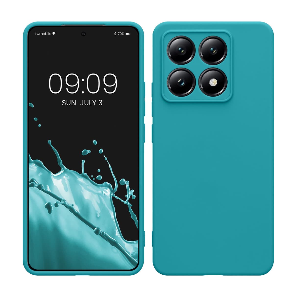 kwmobile Carcasa Compatible con Xiaomi Redmi Note 14 Pro 5G / Poco X7 Funda - Funda Ultrafina de TPU con Bordes elevados - Lavanda Metalizado — view 155