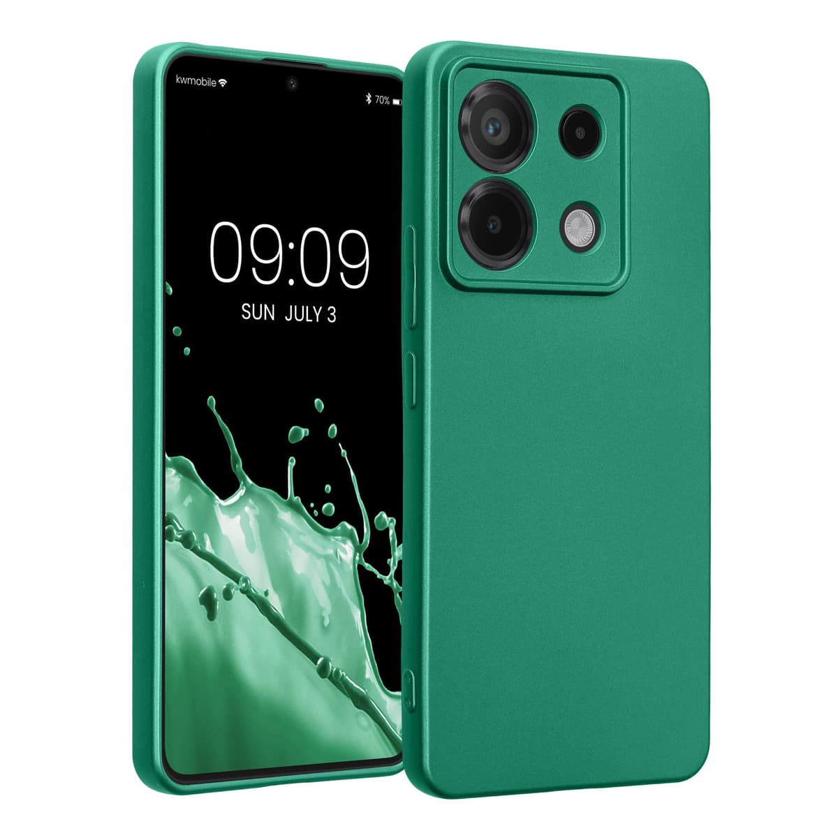 kwmobile Carcasa Compatible con Xiaomi Redmi Note 14 Pro 5G / Poco X7 Funda - Funda Ultrafina de TPU con Bordes elevados - Lavanda Metalizado — view 81