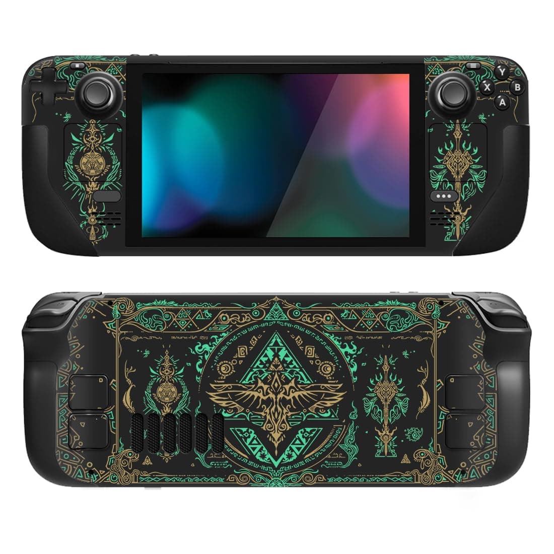 playvital Full Set Protective Skin Decal for Steam Deck LCD, Custom Stickers Vinyl Cover for Steam Deck OLED - Classics SNES Style — view 18