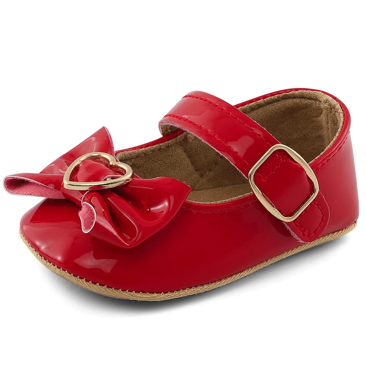 LACOFIA Baby Girls Anti-Slip First Walking Shoes Infant Bowknot Mary Jane Princess Party Shoes Prewalkers — view 16
