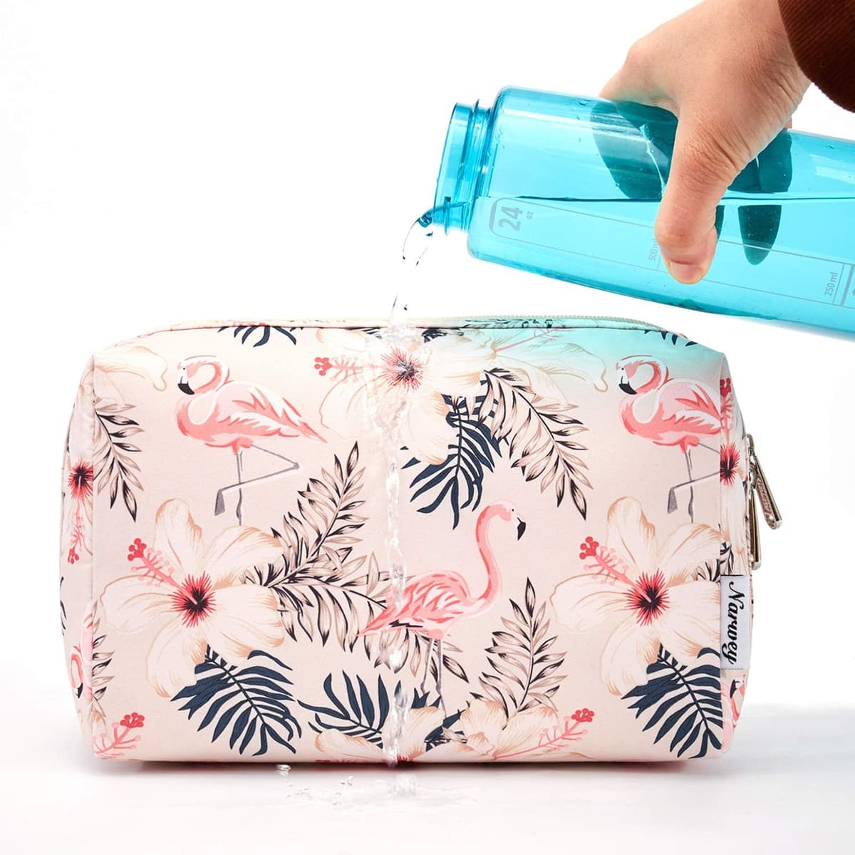 Narwey Neceser Maquillaje Mujer, Neceser Viaje Grande Bolsa de Maquillaje Organizador, Makeup Bag Bolsa de Aseo para Mujeres Niñas — view 4