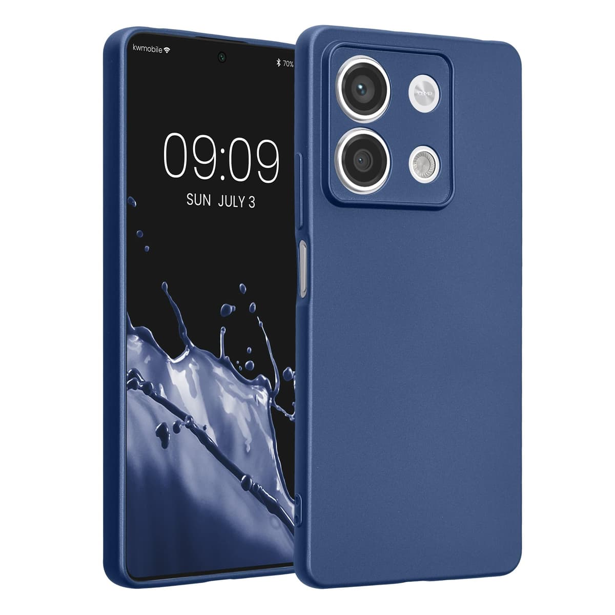 kwmobile Carcasa Compatible con Xiaomi Redmi Note 14 Pro 5G / Poco X7 Funda - Funda Ultrafina de TPU con Bordes elevados - Lavanda Metalizado — view 262
