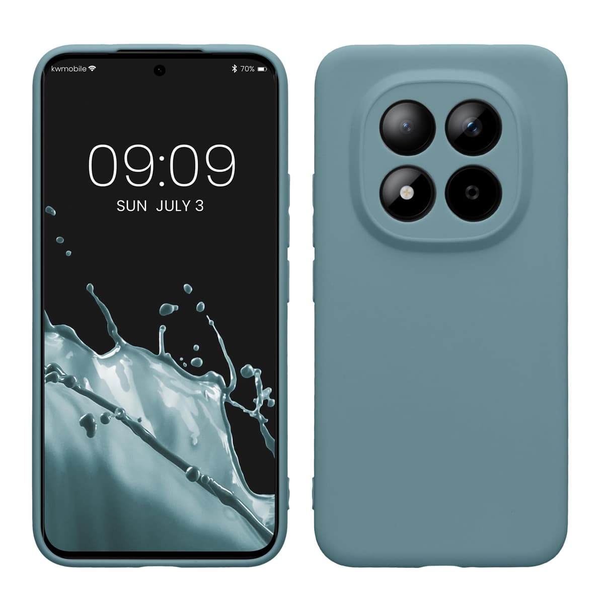 kwmobile Carcasa Compatible con Xiaomi Redmi Note 14 Pro 5G / Poco X7 Funda - Funda Ultrafina de TPU con Bordes elevados - Lavanda Metalizado — view 107