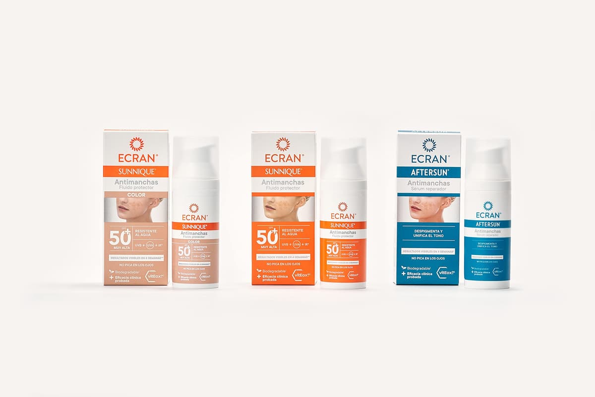 ECRAN SUNNIQUE – Protector Facial SPF 50+ Antimanchas Antiarrugas con Color, con Niacinamida y Ácido Hialuronico, Despigmenta y Unifica el Tono, Fórmula con VitEox80 - 50 ml — view 4
