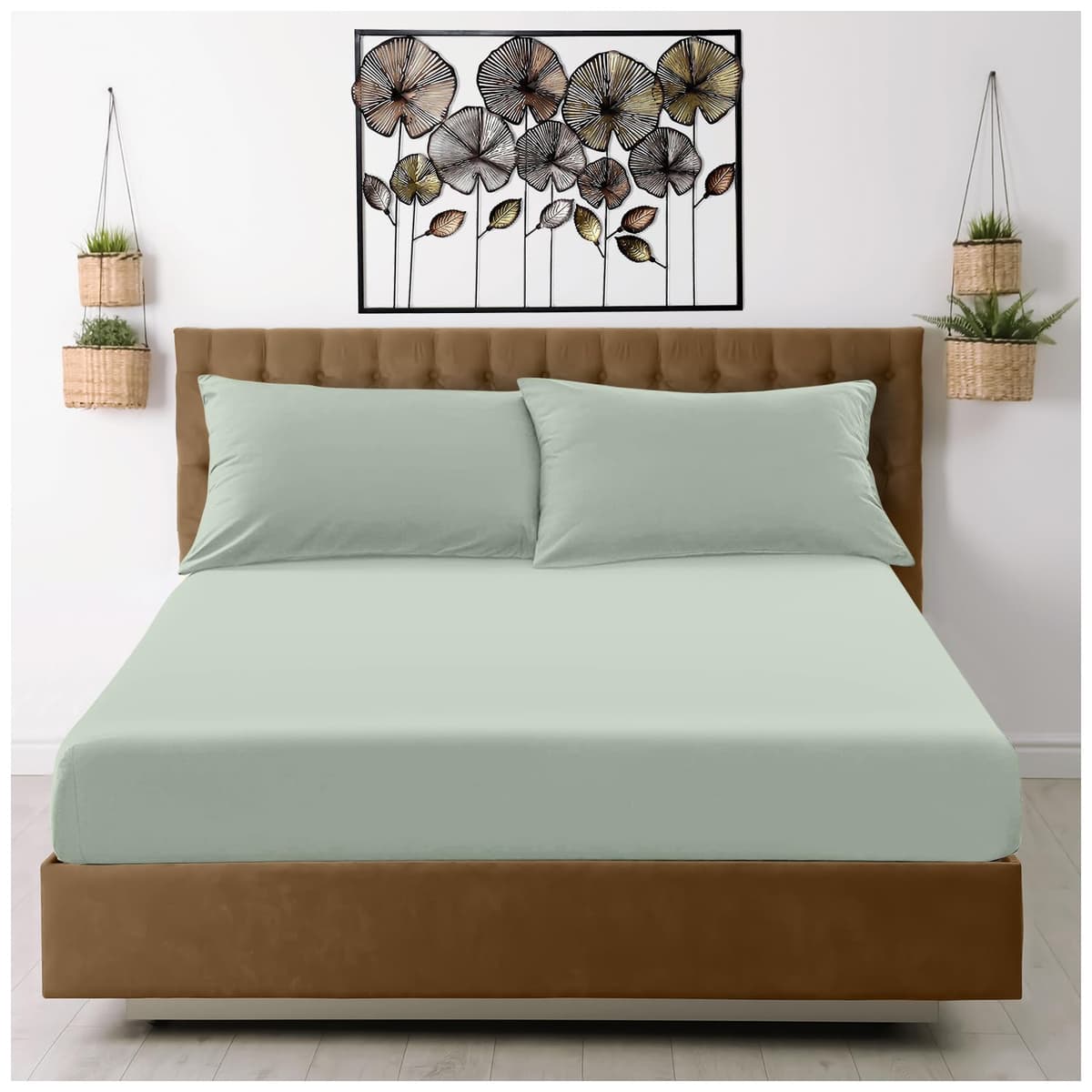 GC GAVENO CAVAILIA Fitted Sheet Single Bed (91 x 190cm) - Grey Bedding Sheets - Plain Dyed Microfiber Bed Sheets Single - (10 inch) 25cm Deep Pocket Bottom Sheet - Easycare - Wrinkle & Fade Resistant — view 54