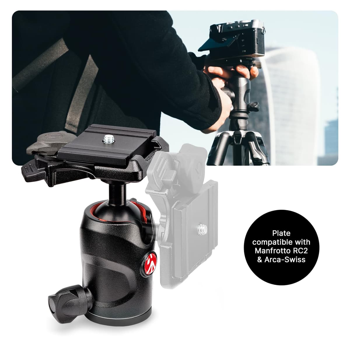 Manfrotto Befree Advanced GT PRO Camera Tripod Kit, Travel Tripod with Ball Head, Portable & Compact, Professional Carbon Camera Support for DSLR, Reflex, Mirrorless, Photo Accessories, MKBFRTC4GT-BH — view 5