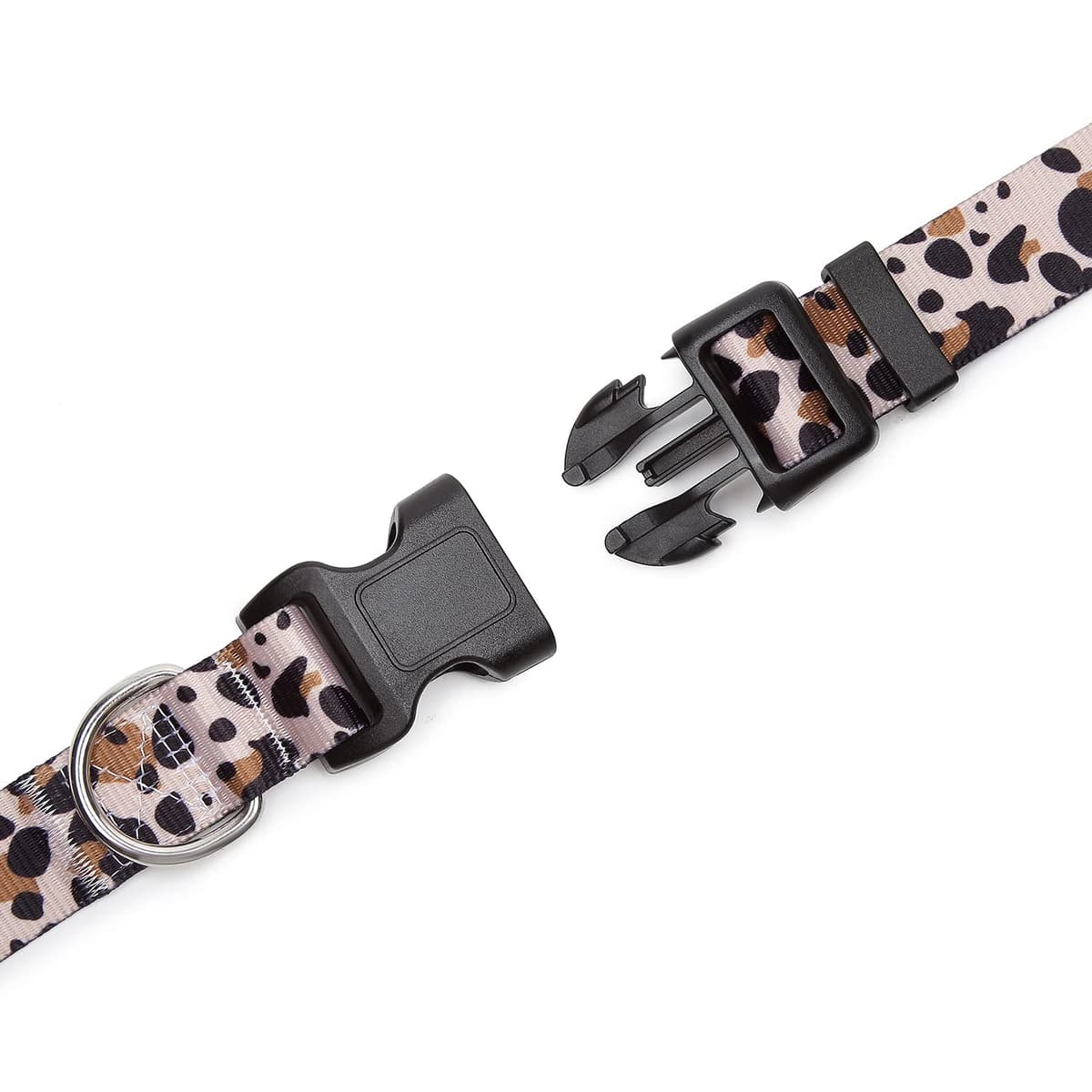 Suredoo Collar Perro, Ajustable y Resistente con Patrones de Moda, Collar Nylon Cómodos para Perros Pequeños Medianos Grandes, Cachorros (M, Leopardo) — view 6