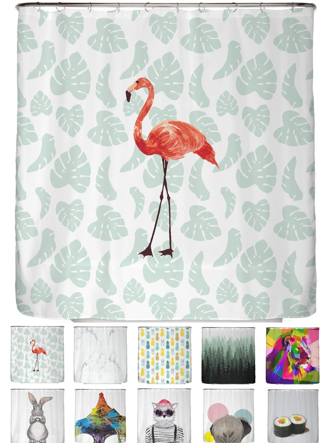 arteneur® - Cortina de Ducha 180x200 - Cortina de Baño Antimoho de Tela, Impermeable, Lavable y Opaco con Dobladillo Ponderado y Anillas (Tabla Periódica Española) — view 19