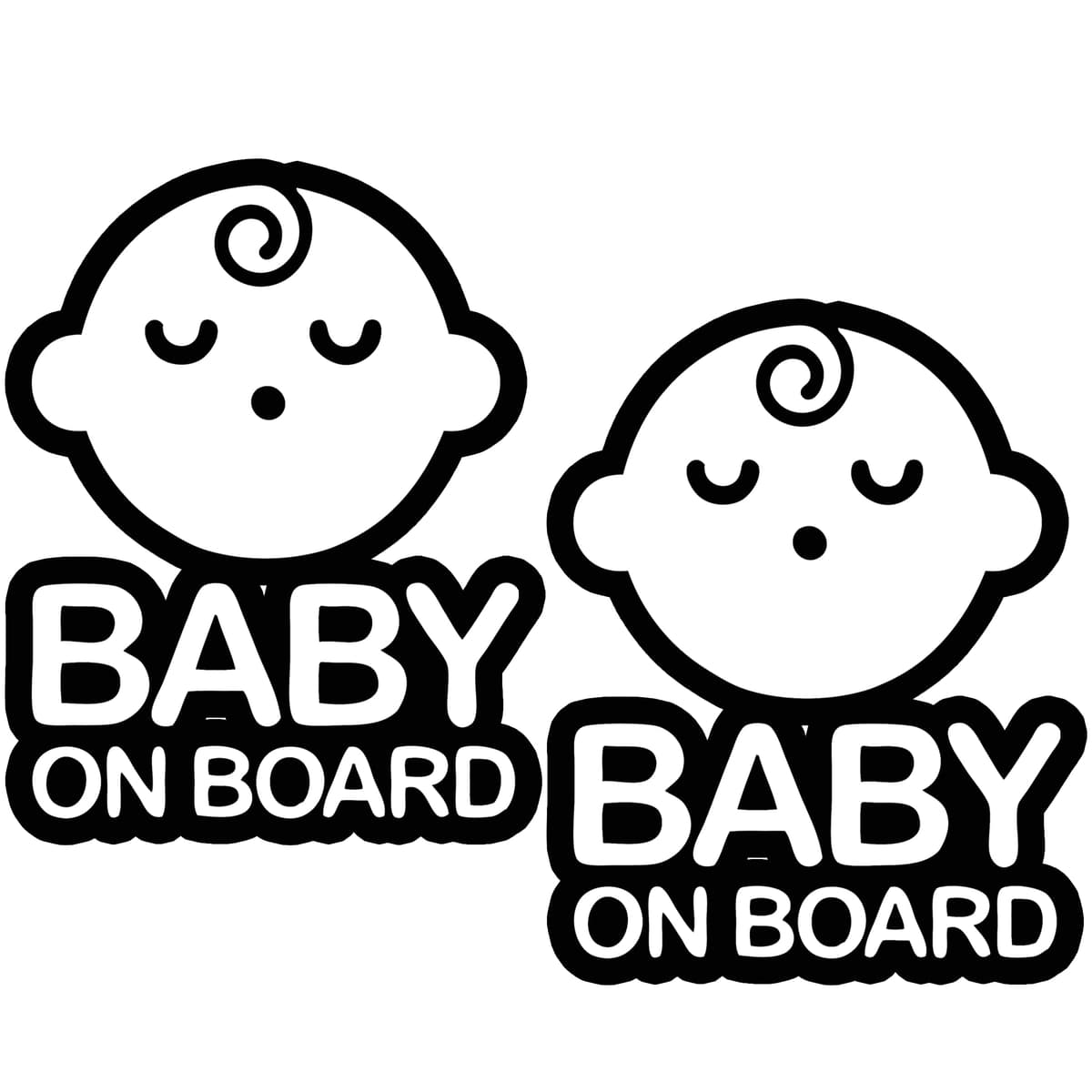 TOTOMO # ALI-020 Etiqueta adhesiva de bebé a bordo Signo de aviso de seguridad para autoventa - Seeling Baby Boy — view 14