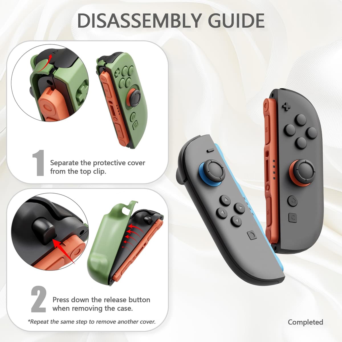 PlayVital Funda Protectora para Nintendo Switch 2 (2025) - Carcasa Rígida Dockable con Soporte Plegable y Tapas para Joysticks, Protector para Switch 2 - Color Sólido Serie (Amarillo Antiguo) — view 9