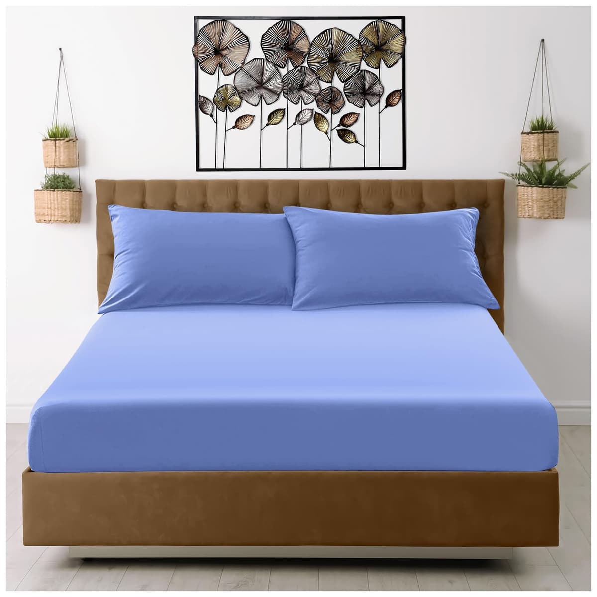 GC GAVENO CAVAILIA Fitted Sheet Single Bed (91 x 190cm) - Grey Bedding Sheets - Plain Dyed Microfiber Bed Sheets Single - (10 inch) 25cm Deep Pocket Bottom Sheet - Easycare - Wrinkle & Fade Resistant — view 11