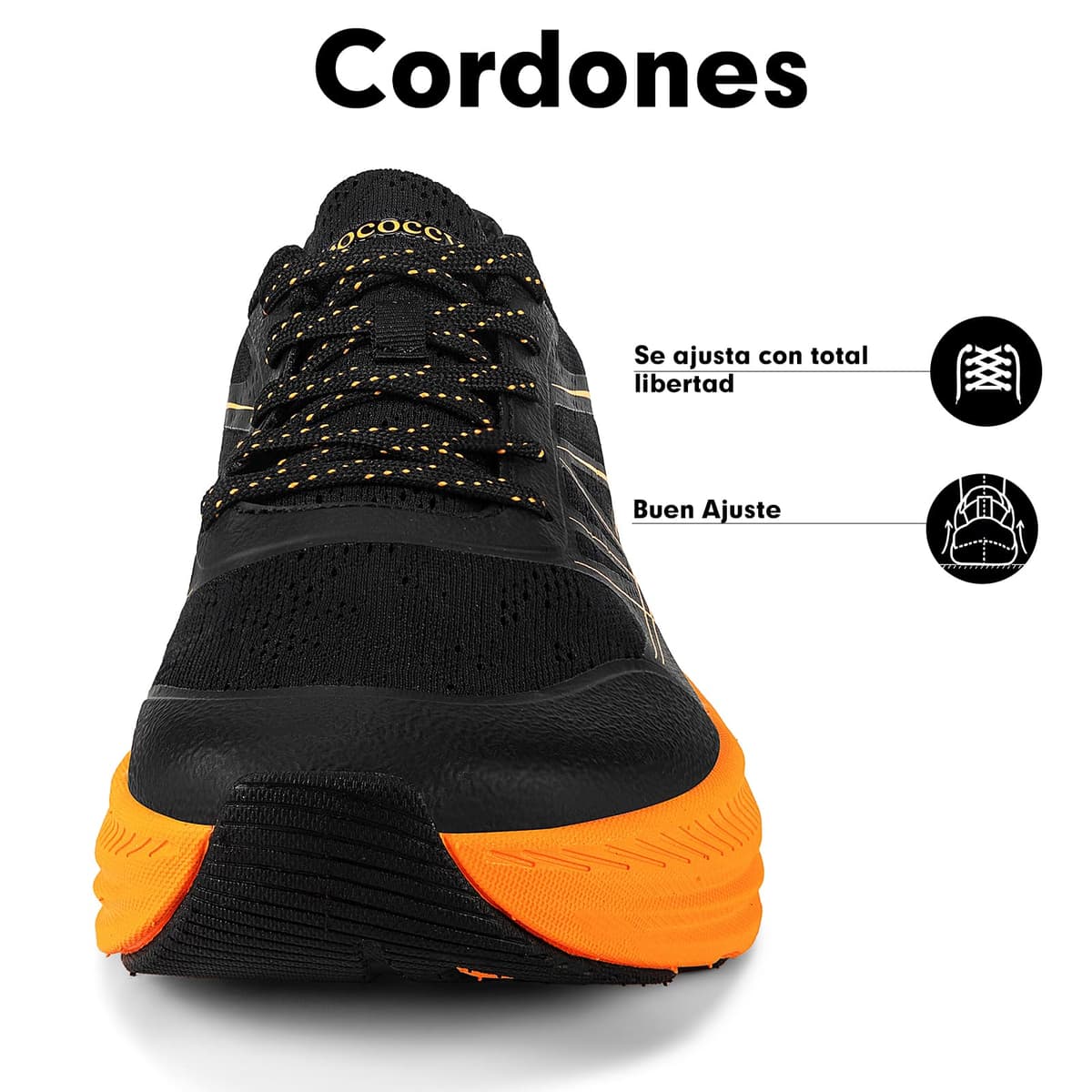 Geococcyx Zapatillas Running Hombre Puntera Ancha Zapatos de Deportivas Transpirables para Correr 39-46 EU — view 6