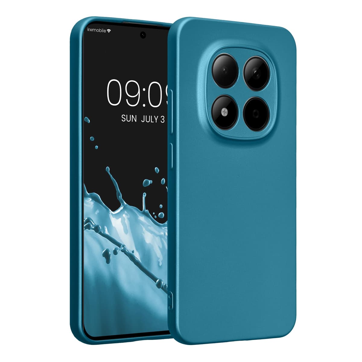kwmobile Carcasa Compatible con Xiaomi Redmi Note 14 Pro 5G / Poco X7 Funda - Funda Ultrafina de TPU con Bordes elevados - Lavanda Metalizado — view 353