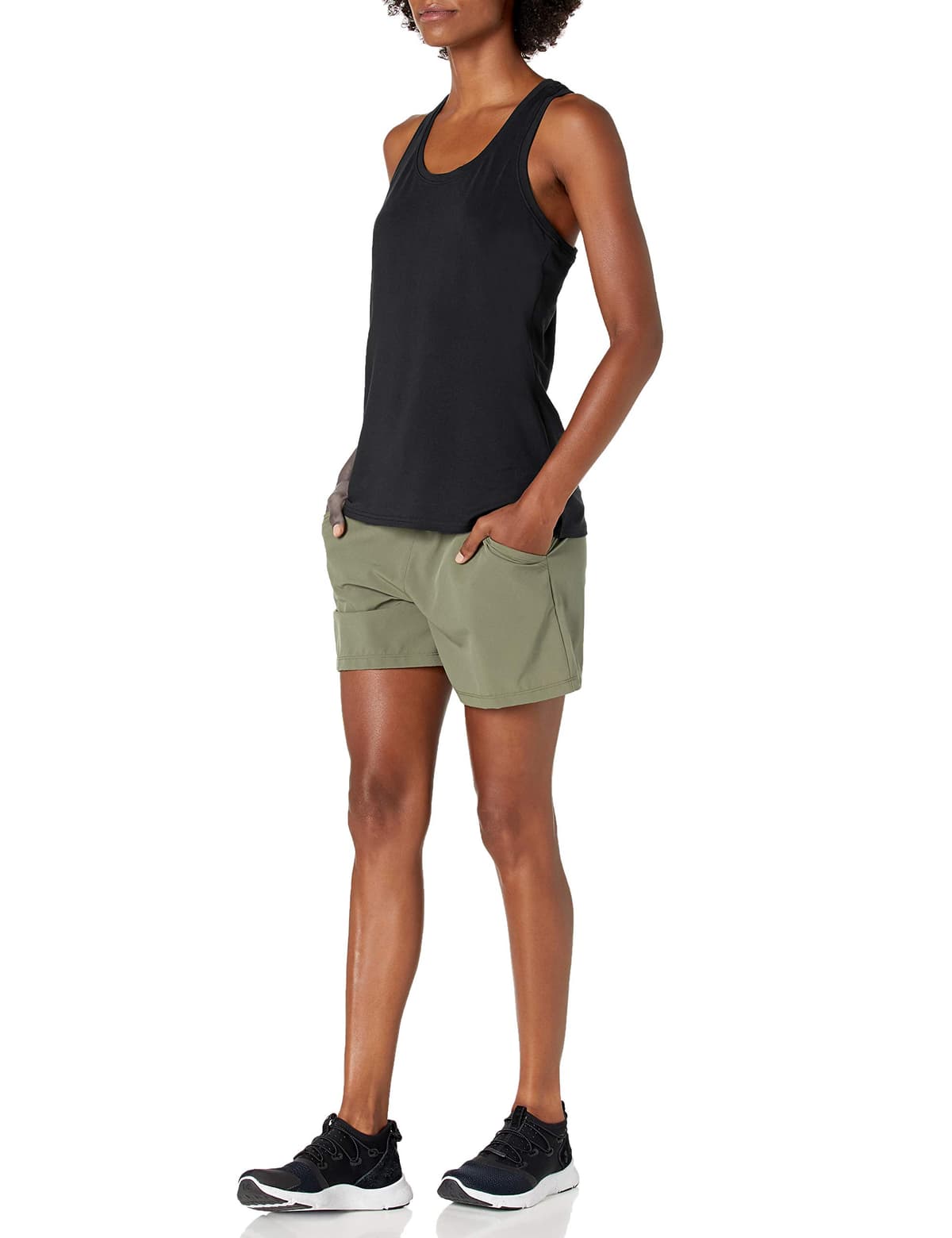 Amazon Essentials Top Deportivo Elástico de Entrenamiento, Secado Rápido y Espalda Nadadora (Tallas Grandes) Mujer, Paquetes Múltiples — view 5