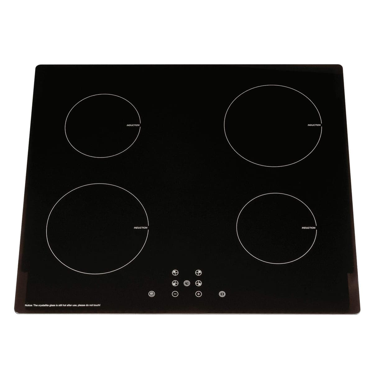 SIA 60cm Stainless Steel Single Fan Oven, 4 Zone Induction Hob And Cooker Hood — view 3