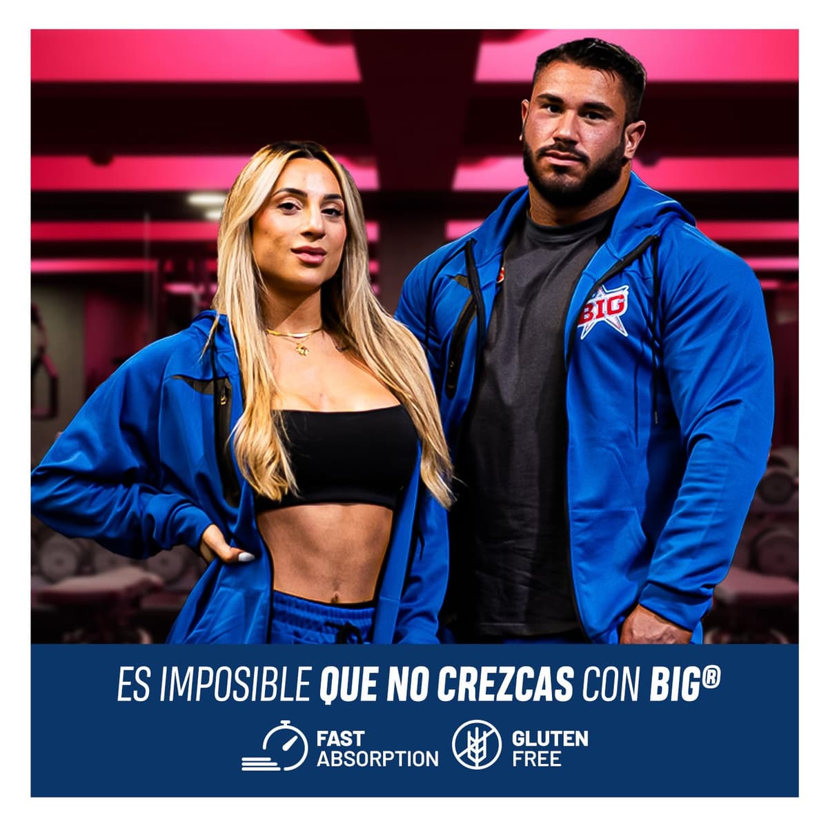 BIG - Proteinas Whey - Proteina en Polvo para Desarrollo de Masa Muscular y Recuperación - Materia Prima Premium - Whey Protein Sin Lactosa, Sin Azúcar, Sin Grumos (1Kg, Cacaolat) — view 3