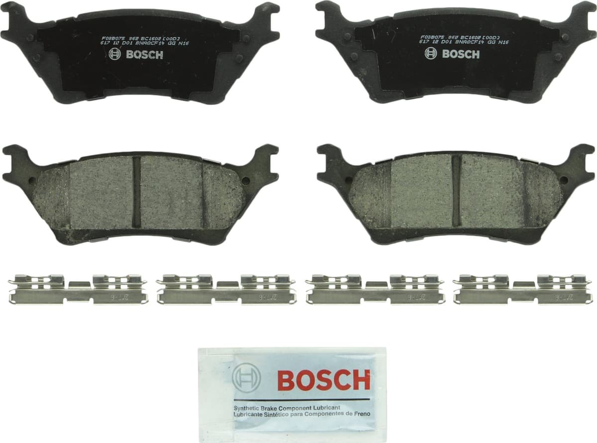 Bosch BC914 QuietCast Premium Ceramic Disc Brake Pad Set For: Acura ILX; Honda Accord, Civic, CR-V, Element, Fit, Front — view 205