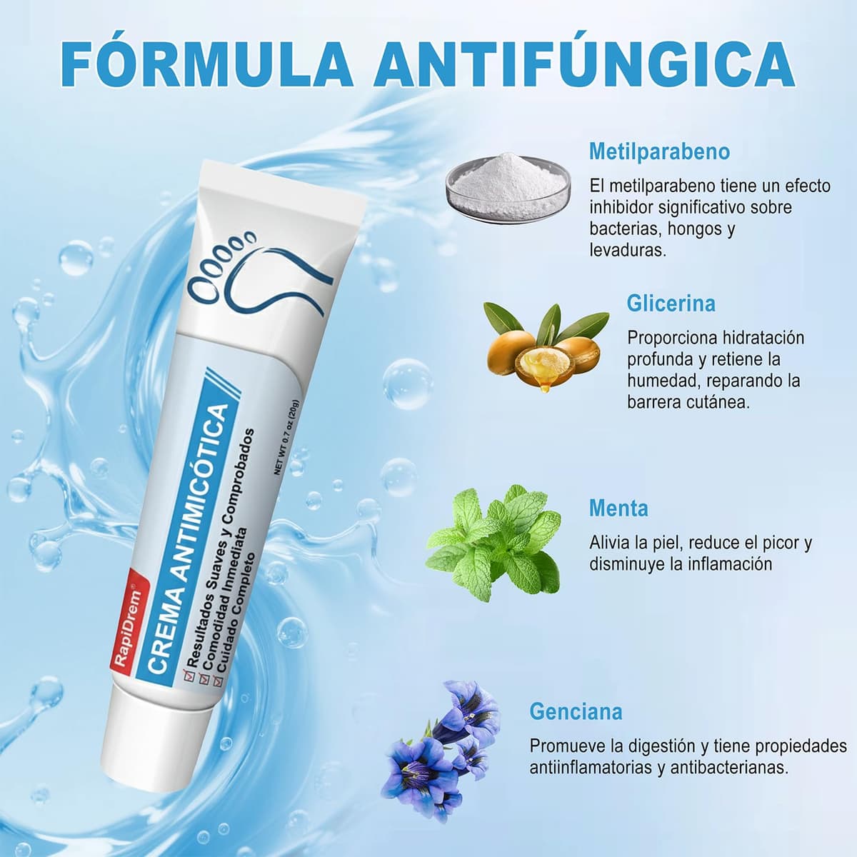 Crema Antifúngica - Crema Antifúngica para la Piel, Crema antimicótica para hongos pies y pie de atleta Calma los picazones y el malestar cutáneo, fórmula natural (1) — view 4