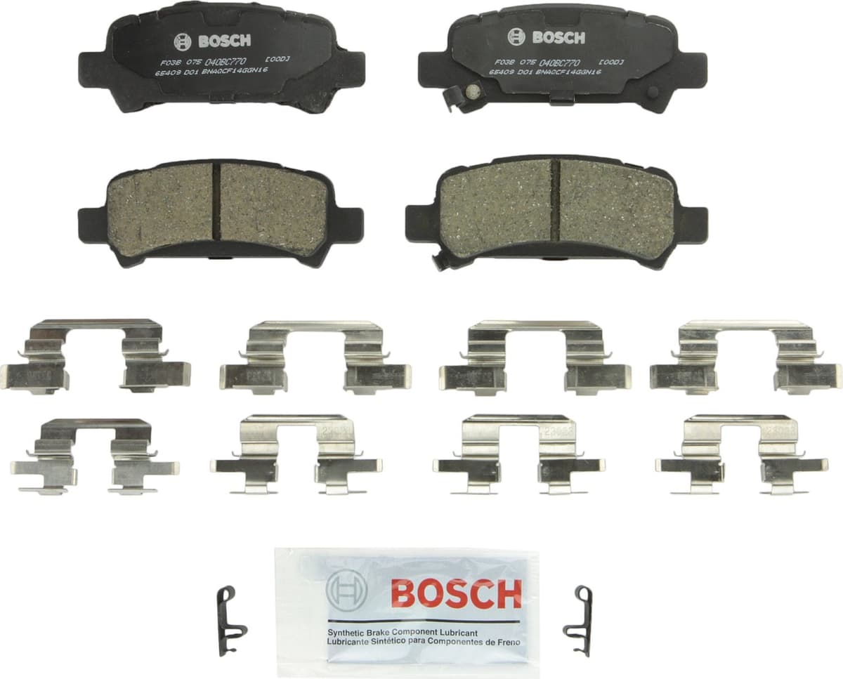 Bosch BC914 QuietCast Premium Ceramic Disc Brake Pad Set For: Acura ILX; Honda Accord, Civic, CR-V, Element, Fit, Front — view 232