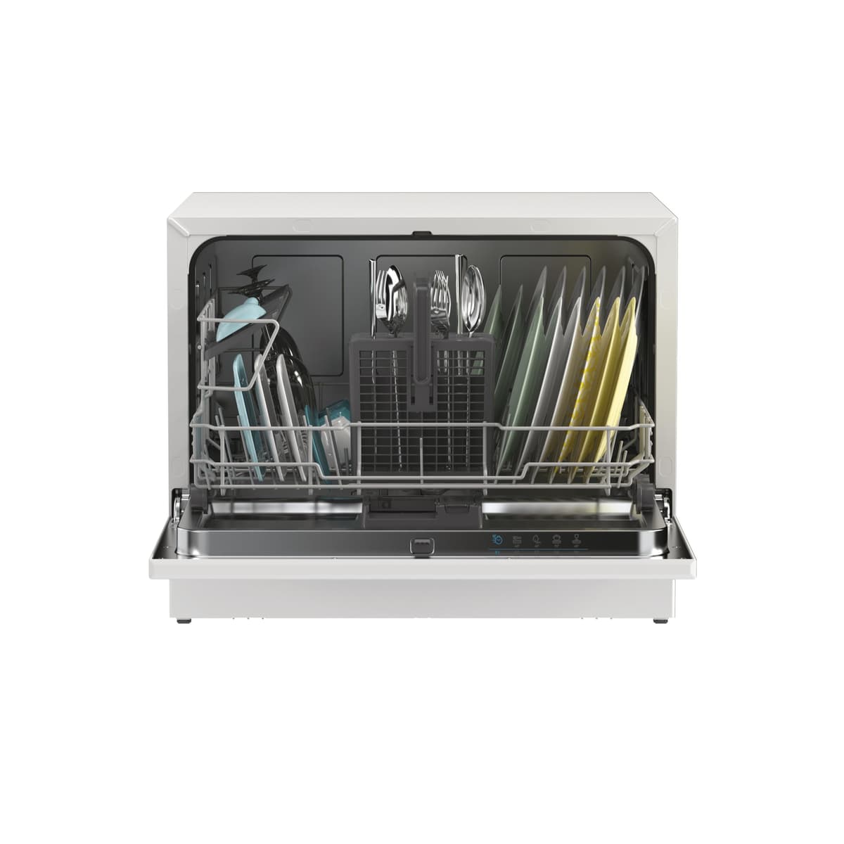 Candy Table Top Dishwasher CP 6E51LW-80 - White - 6 Place Settings — view 2